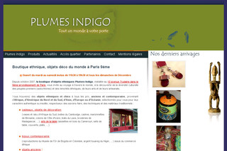 Plumes-indigo.com - Boutique de produits ethniques équitables