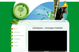 Aperçu visuel du site http://www.arbopassion.be