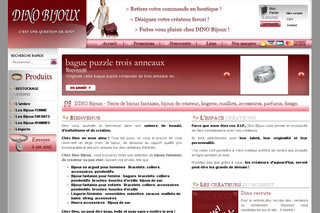 Aperçu visuel du site http://www.dino-bijoux.com