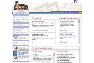 Aperçu visuel du site http://www.conseil-economique-et-social.fr/