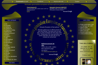 Aperçu visuel du site http://www.eurannuaire.com