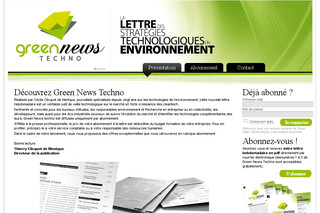 Green News Techno - veille environnementale