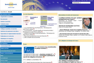 Aperçu visuel du site http://www.banque-france.fr/