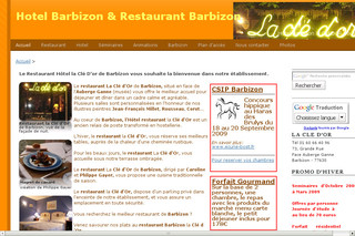 Aperçu visuel du site http://www.hotel-restaurant-cledor.com