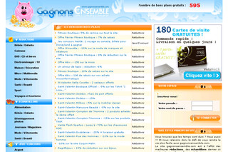 Aperçu visuel du site http://www.gagnonsensemble.com