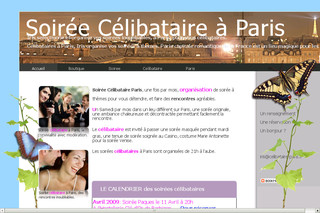 Aperçu visuel du site http://www.celibataire-paris.fr