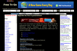 Aperçu visuel du site http://www.freetvgo.com