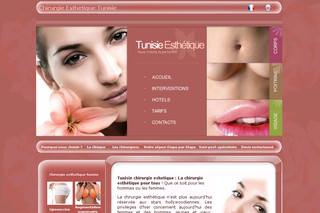 Aperçu visuel du site http://www.tunisie-chirurgie-esthetique.org/