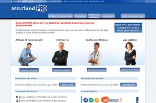 Assurland Pro, le service de recherche d'assurance professionnelle