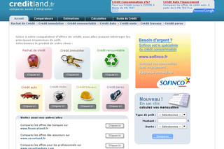 Creditland.fr, le comparateur d'offres de crédit