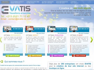 Evatis : création de site Inernet - Evatis-dz.com