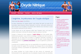 Aperçu visuel du site http://www.oxyde-nitrique.fr 