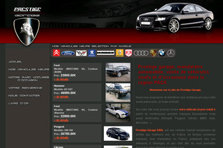 Aperçu visuel du site http://www.prestige-garage.com