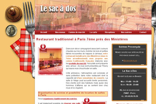 Restaurant traditionnel Paris 7ème Ministères 75 - Le-sac-a-dos.fr