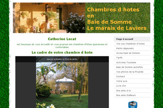 Aperçu visuel du site http://www.chambre-d-hote-baie-de-somme.com/
