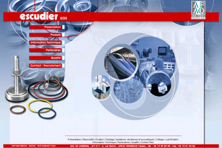 Aperçu visuel du site http://www.escudier.com