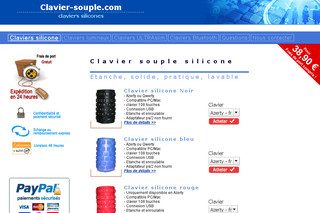 Clavier-souple.com - Clavier souple, étanche, en silicone.