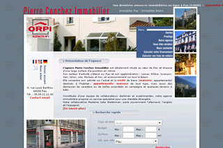Aperçu visuel du site http://www.immobilier-pau.net/