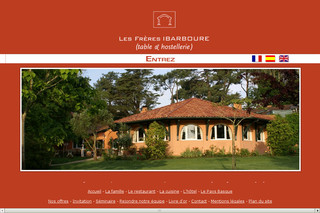 Aperçu visuel du site http://www.freresibarboure.com/