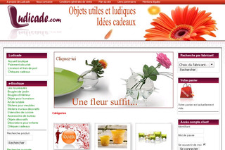 Aperçu visuel du site http://www.ludicade.com