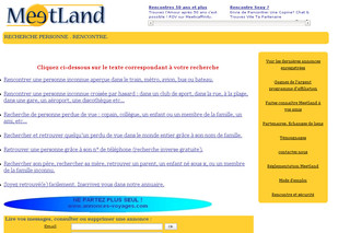 Meetland site de recherche de personne