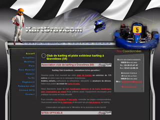 Aperçu visuel du site http://www.kartgrav.com