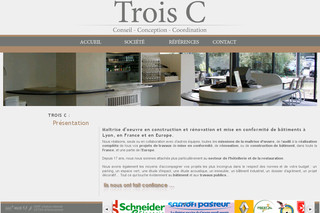 Aperçu visuel du site http://www.trois-c.fr