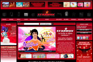 Aperçu visuel du site http://www.starbox.com