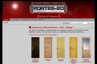 Aperçu visuel du site http://www.portes-eo.eu