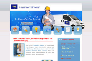 Aperçu visuel du site http://www.euroservicebatiment.fr 