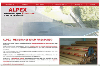 Aperçu visuel du site http://www.alpex-epdm.fr