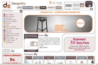 Design and Co - Objets design pour décoration, idées cadeaux, mobilier, luminaires...