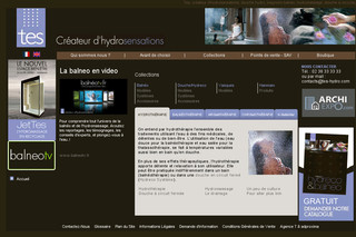 Aperçu visuel du site http://www.tes-hydro.com