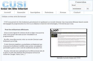 Créer un site web avec Cusi.fr