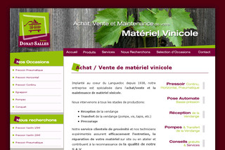 Donat Salles, Achat/vente de matériel vinicole - Donatsalles.com