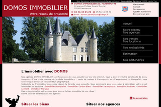 Aperçu visuel du site http://www.domos-immobilier.fr