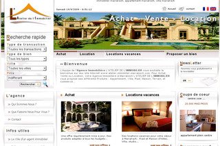 Aperçu visuel du site http://www.atelier-immobilier-marrakech.com