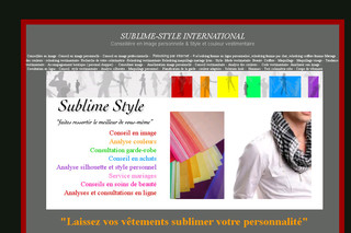 Sublime-Style Iternational : Conseil en image personnelle - Sublime-style.com
