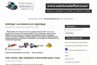 Aperçu visuel du site http://www.solutionsdaffaires.net