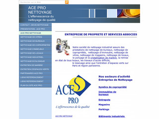 Aperçu visuel du site http://www.ace-pro-nettoyage.fr
