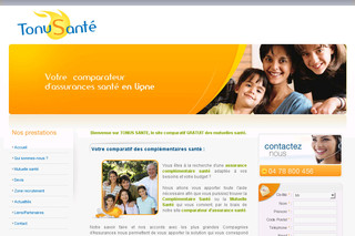 Aperçu visuel du site http://www.tonus-sante.fr