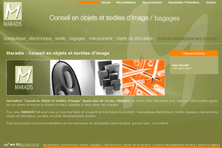 Aperçu visuel du site http://www.maradis.com