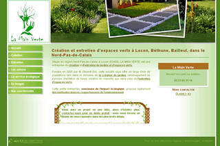 Aperçu visuel du site http://www.lamain-verte.fr