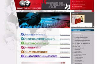 Aperçu visuel du site http://www.radiotemps.com