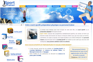 Aperçu visuel du site http://www.sporttrainer.fr