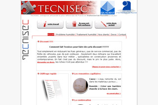 Aperçu visuel du site http://www.tecnisec.fr