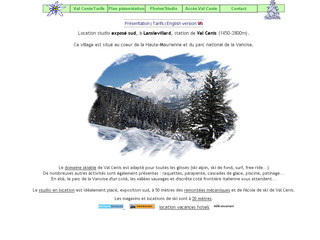 Aperçu visuel du site http://www.location-valcenis.fr