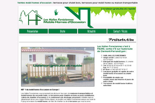 Aperçu visuel du site http://www.halles-foreziennes.com