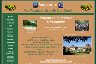 Aperçu visuel du site http://www.missandre.fr