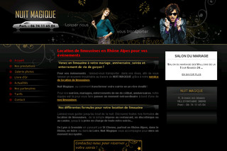Aperçu visuel du site http://www.nuitmagique.fr
